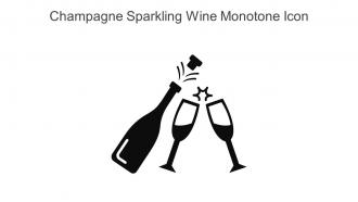 Champagne Sparkling Wine Monotone Icon In Powerpoint Pptx Png And Editable Eps Format