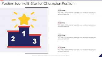 Champion Icon Powerpoint Ppt Template Bundles