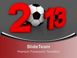 Championship Of Europe On Football New Year PowerPoint Templates PPT Backgrounds For Slides 0113
