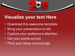 Championship of europe on football new year powerpoint templates ppt backgrounds for slides 0113