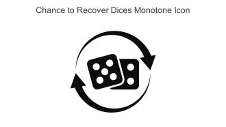 Chance To Recover Dices Monotone Icon In Powerpoint Pptx Png And Editable Eps Format