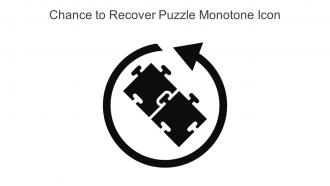 Chance To Recover Puzzle Monotone Icon In Powerpoint Pptx Png And Editable Eps Format