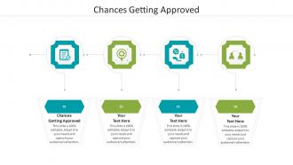 Chances getting approved ppt powerpoint presentation icon graphic tips cpb