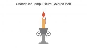 Chandelier Lamp Fixture Colored Icon In Powerpoint Pptx Png And Editable Eps Format