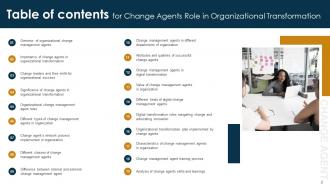 Change Agents Role In Organizational Transformation CM MM Adaptable Informative