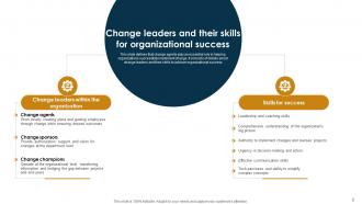 Change Agents Role In Organizational Transformation CM MM Slides Analytical