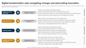 Change Agents Role In Organizational Transformation CM MM Customizable Analytical