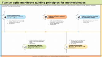 Change Agility Twelve Agile Manifesto Guiding Principles For Methodologies CM SS V