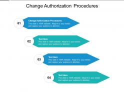 Change authorization procedures ppt powerpoint presentation professional inspiration cpb