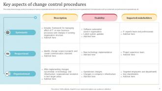 Change Control Procedure Powerpoint Ppt Template Bundles Analytical Captivating
