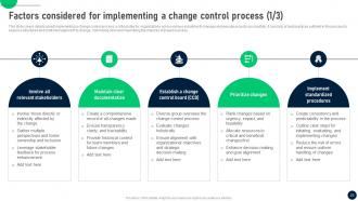 Change Control Process To Manage Transitions In IT Organizations CM CD Captivating Impressive