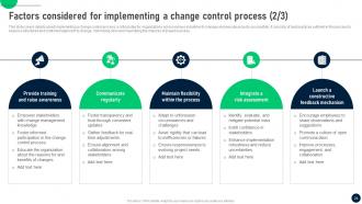 Change Control Process To Manage Transitions In IT Organizations CM CD Aesthatic Impressive