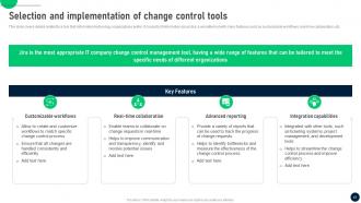 Change Control Process To Manage Transitions In IT Organizations CM CD Customizable Interactive
