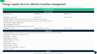 Change Control Process To Manage Transitions In IT Organizations CM CD Designed Interactive