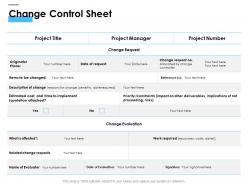 Change control sheet ppt powerpoint presentation layouts infographic template