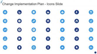 Change Implementation Plan Icons Slide