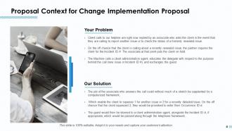 Change Implementation Proposal Powerpoint Presentation Slides