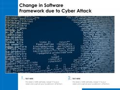Change in software framework due to cyber attack