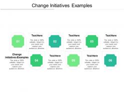 Change initiatives examples ppt powerpoint presentation show sample cpb