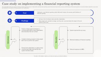 Change Management Agents Driving Case Study On Implementing A Financial Reporting System CM SS