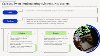 Change Management Agents Driving Case Study On Implementing Cybersecurity System CM SS