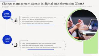 Change Management Agents Driving Change Management Agents In Digital Transformation CM SS Attractive Best