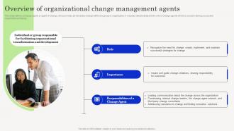 Change Management Agents Driving Overview Of Organizational Change Management Agents CM SS
