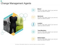 Change management agents organizational change strategic plan ppt guidelines