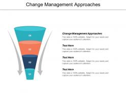 Change management approaches ppt powerpoint presentation icon graphics tutorials cpb