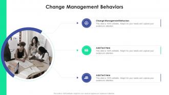 Change Management Behaviors In Powerpoint And Google Slides Cpb