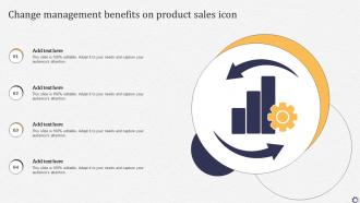 Change Management Benefits On Product Sales Icon