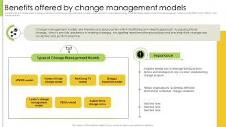 Change Management Case Studies Benefits Offered By Change Management Models CM SS