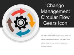 Change management circular flow gears icon