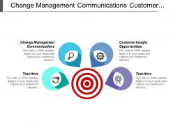 Change management communications customer insight opportunities market sizing case