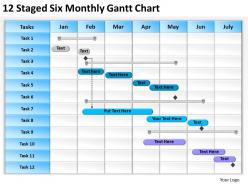 Change management consulting monthly gantt chart powerpoint templates ppt backgrounds for slides 0618