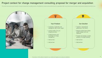 Change Management Consulting Proposal For Merger And Acquisition Powerpoint Presentation Slides Aesthatic