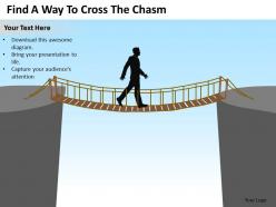 Change Management Consulting Way To Cross The Chasm Powerpoint Templates PPT Backgrounds For Slides