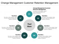 Change management customer retention management ppt powerpoint presentation gallery show cpb
