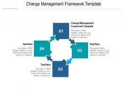 Change management framework template ppt powerpoint presentation icon deck cpb
