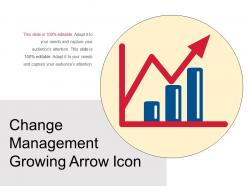 Change management growing arrow icon