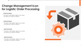 Change Management Icon For Logistic Order Processing