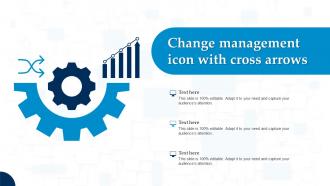 Change Management Icon With Cross Arrows