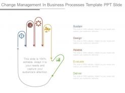 Change Management In Business Processes Template Ppt Slide
