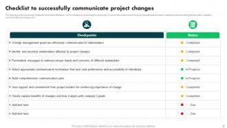 Change Management In Project Powerpoint Presentation Slides PM CD Interactive Visual
