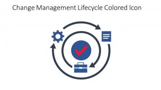 Change Management Lifecycle Colored Icon In Powerpoint Pptx Png And Editable Eps Format