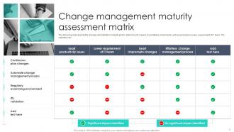 Change Management Matrix Powerpoint Ppt Template Bundles