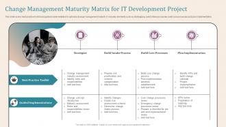 Change Management Maturity Matrix For It Development Project