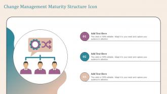 Change Management Maturity Structure Icon
