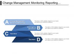 Change Management Monitoring Reporting Contingency Drawdown Reserve Management
