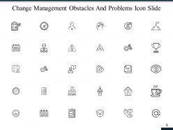 Change management obstacles and problems powerpoint presentation slides